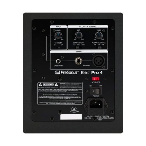 PreSonus Eris Pro 4 Studio Monitor Bi-Amped, Active, 4.5-inch Coaxial Studio Monitor for Audio Recording & Mixing, Ceiling- & Wall-Mountable PreSonus Eris Pro 4 Studio Monitor Bi-Amped, Active, 4.5-inch Coaxial Studio Monitor for Audio Recording & Mixing, Ceili