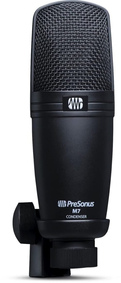 Presonus M7 Large-Diaphragm Cardioid Condenser Microphone-Ideal For Podcasters, Musicians, And Voiceover Artists-Crystal Clear And Professional Sound Quality For Vocal And Instrument Recordings-Xlr Presonus M7 Large-Diaphragm Cardioid Condenser Microphone-Ideal For Podcasters, Musicians, And Voiceover Artists-Crystal Clear And Professional Sound Quality For Vocal And Instrument Recordings-Xlr