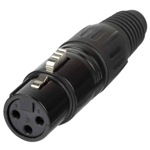 Proel XLR3FVBK XLR 3-Pole Cable Mount Female Plug Black