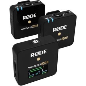 Rode Wireless Go II Dual Lavalier Microphone (Omnidirectional, Black)