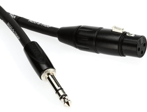 Roland Black Series Interconnect Cable, 1/4-Inch TRS to XLR (Female), 5-Feet Roland Black Series Interconnect Cable, 1/4-Inch TRS to XLR (Female), 5-Feet