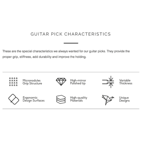 ROMBO ECOBLACK Try Out Mix (4 Guitar Picks)