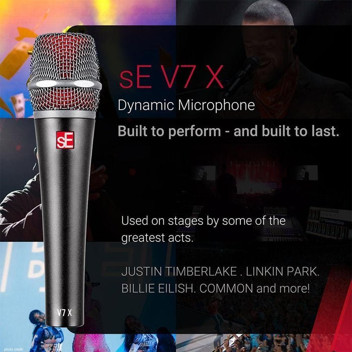 sE Electronics V7 X Supercardioid Dynamic Instrument Microphone
