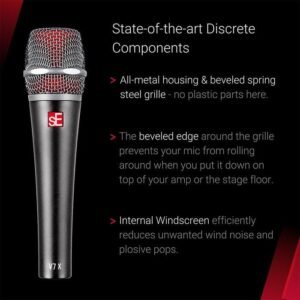 sE Electronics V7 X Supercardioid Dynamic Instrument Microphone sE Electronics V7 X Supercardioid Dynamic Instrument Microphone