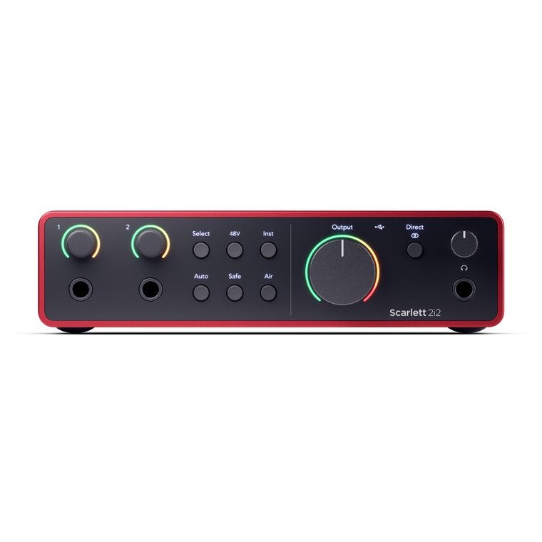 scarlett-2i2-front-2400-2400__47521.jpg Focusrite Scarlett 2i2 4th Generation 2 in 2 out USB Audio Interface