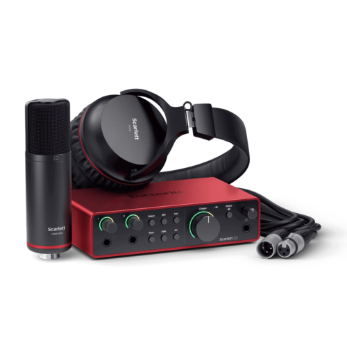 Focusrite Scarlett 2i2 Studio 4th Generation USB Audio Interface Recording Bundle