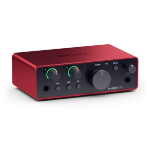 Focusrite Scarlett Solo Studio 4th Gen USB Audio Interface Recording Bundle