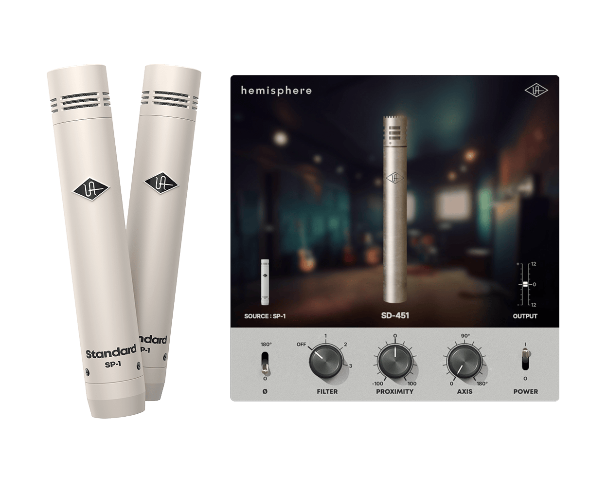 Universal Audio SP-1 Pencil Microphone Pair with Hemisphere Modeling