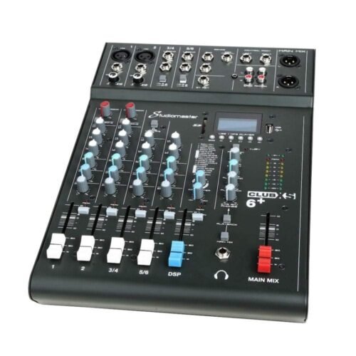 Studiomaster Club XS6+ 4-Channel Bluetooth Analog Mixer