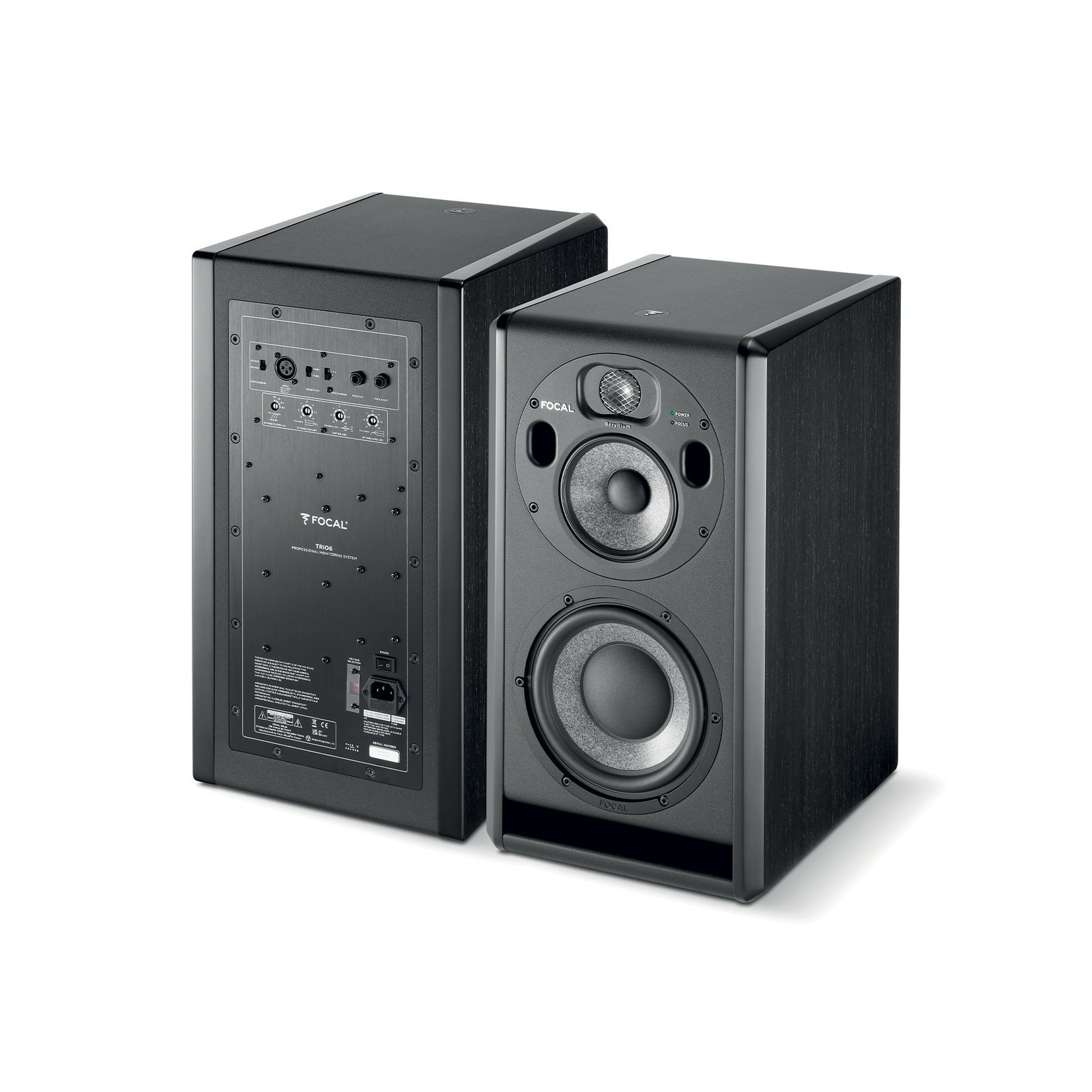 trio6_couple_black-1.jpg Focal Trio6 ST6 3-Way Active Studio Monitor Speaker - Single