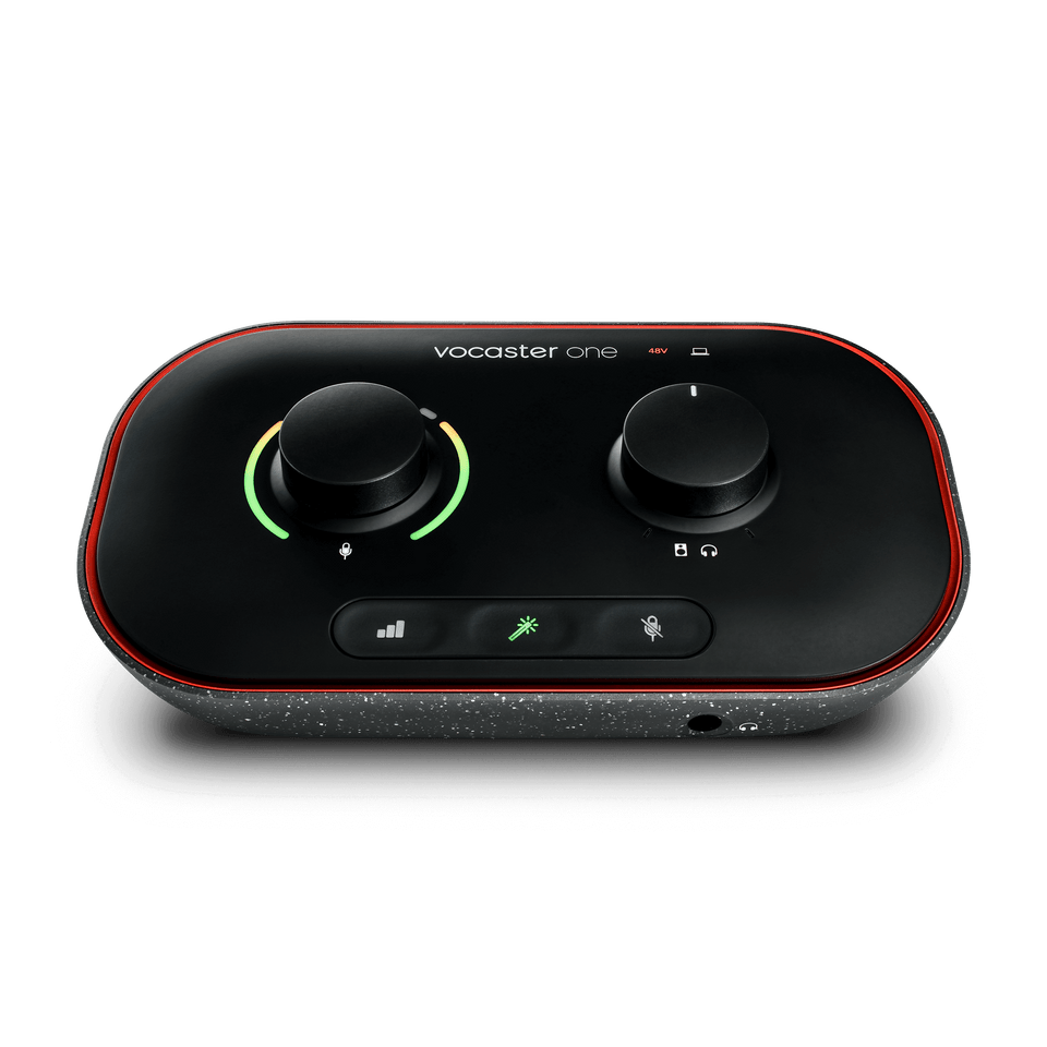 Focusrite Vocaster One USB-C Podcasting Audio Interface - Black