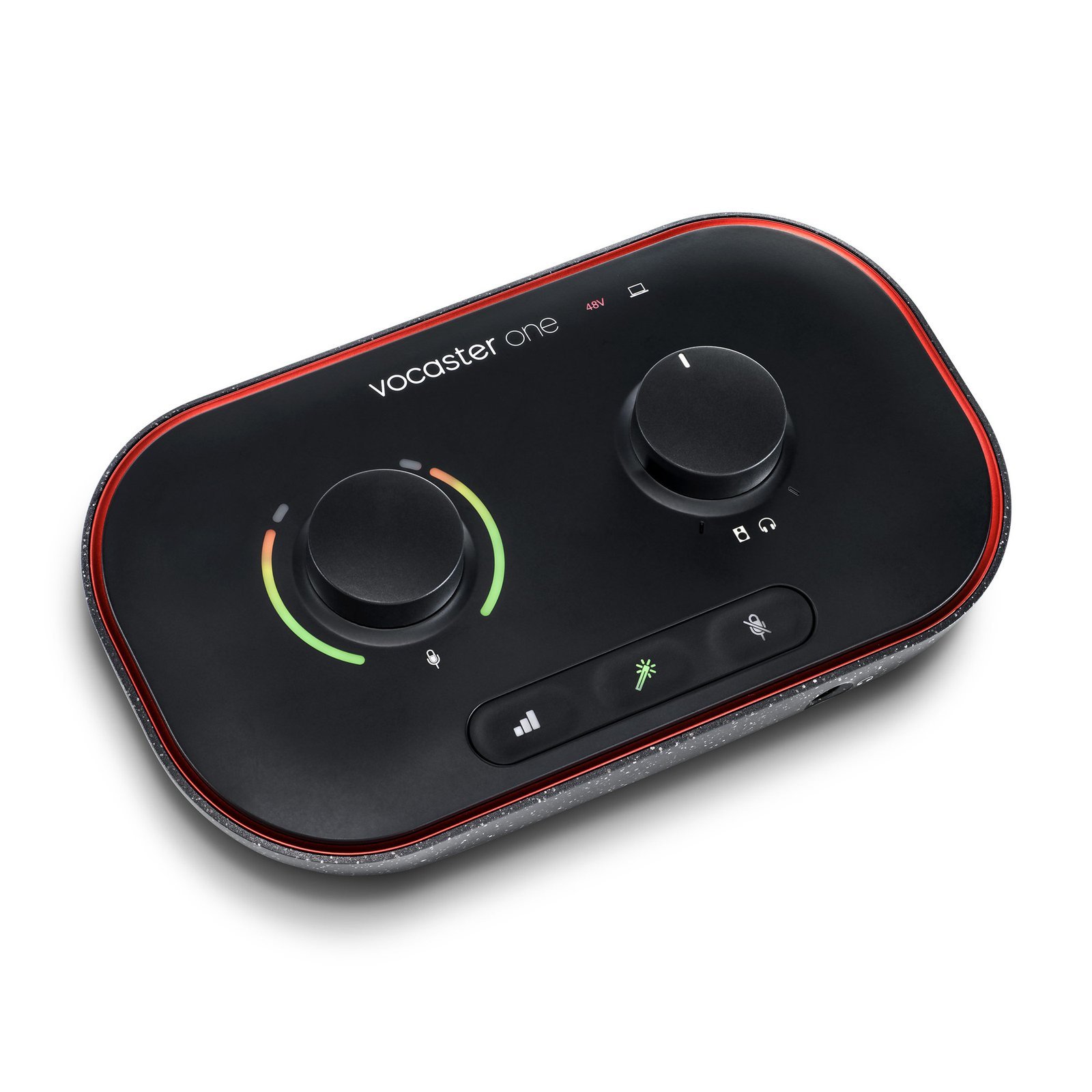 vocaster-one-right-2400-2400__99005.jpg Focusrite Vocaster One USB C Podcasting Audio Interface Black