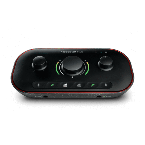 Focusrite Vocaster Two USB C Podcasting Audio Interface Black