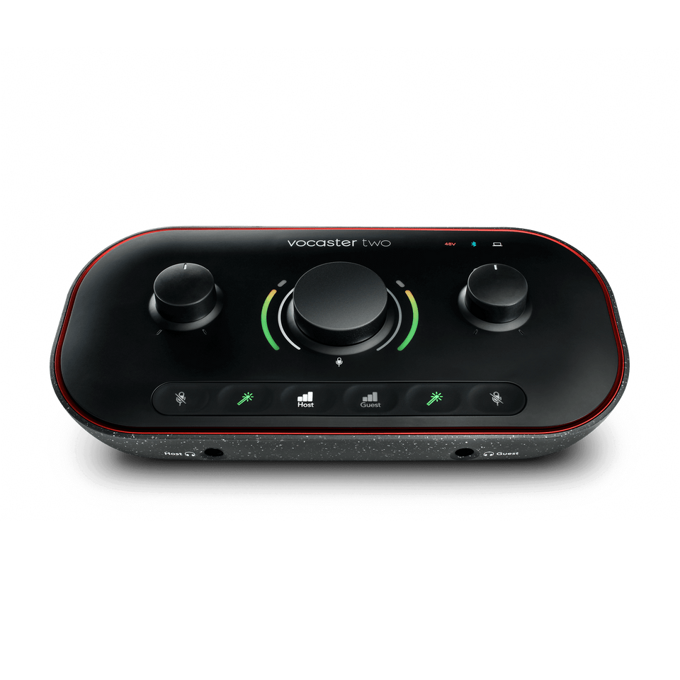 Focusrite Vocaster Two USB-C Podcasting Audio Interface - Black