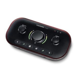 vocaster-two-left-2400-2400__36378.jpg Focusrite Vocaster Two USB C Podcasting Audio Interface Black