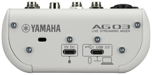 YAMAHA AG03MK2 Live Streaming Mixer - AG03MK2 - White YAMAHA AG03MK2 Live Streaming Mixer - AG03MK2 - White