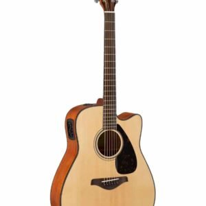 Yamaha FGX800C Cutaway Acoustic-Electric Guitar with Solid Top – Natural