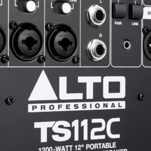 Alto TS112C 1200W Powered Column Array PA Speaker System with 5-Channel Digital Mixer