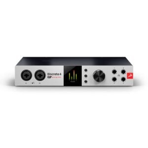 Antelope Audio Discrete 4 Pro Synergy Core 14 x 20 Desktop audio interface with Thunderbolt & USB for Mac Windows Antelope Audio Discrete 4 Pro Synergy Core 14 x 20 Desktop audio interface with Thunderbolt & USB for Mac Windows