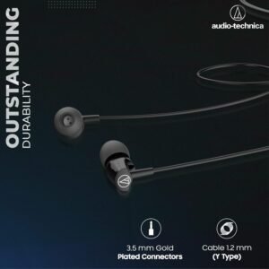 Audio-Technica Sonic Fuel in-Ear Wired Earphones with in-line Mic & Control, 8.5mm