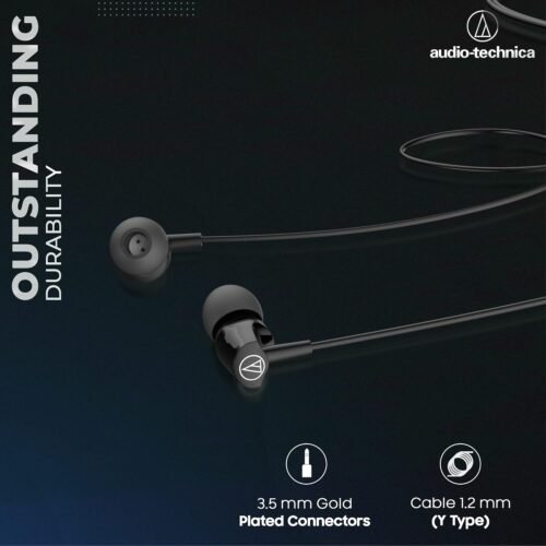 Audio-Technica Sonic Fuel in-Ear Wired Earphones with in-line Mic & Control, 8.5mm