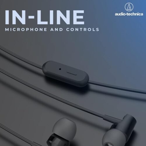 Audio-Technica Sonic Fuel in-Ear Wired Earphones with in-line Mic & Control, 8.5mm
