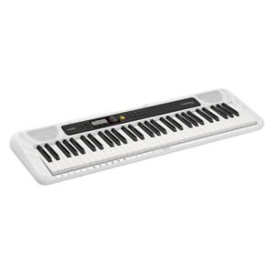 Casio CT-S200 White Casiotone 61-Key Portable Keyboard With Adaptor