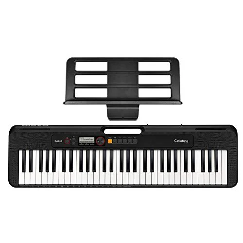 Casio CT-S200 WE Casiotone 61-Key Portable Keyboard With Adaptor - Black