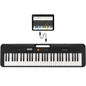 Casio CT-S200 WE Casiotone 61-Key Portable Keyboard With Adaptor - Black