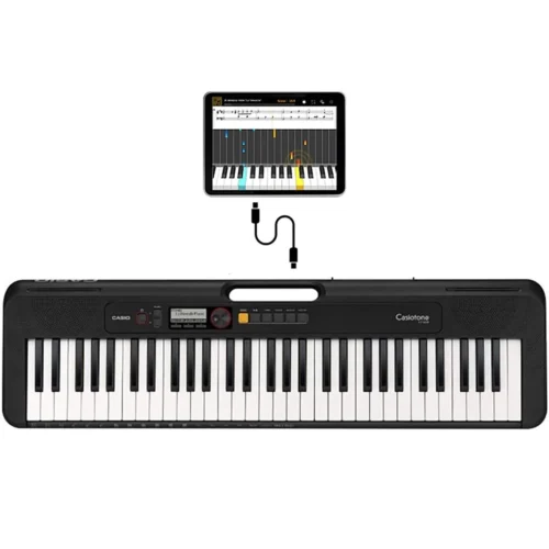 Casio CT-S200 WE Casiotone 61-Key Portable Keyboard With Adaptor - Black