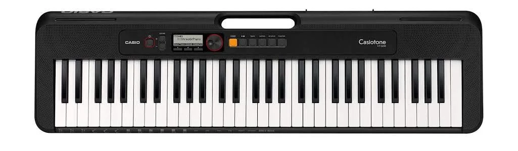 Casio CT-S200 WE Casiotone 61-Key Portable Keyboard With Adaptor - Black