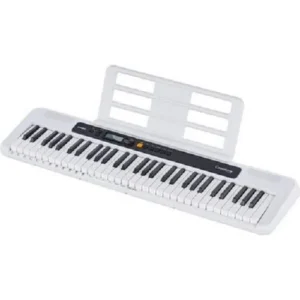 Casio CT-S200 WE Casiotone 61-Key Portable Keyboard With Adaptor White
