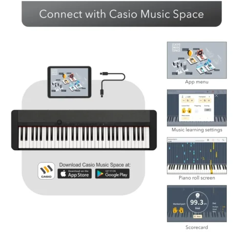 Casio Casiotone CT-S1BK 61-Keys Portable Keyboard