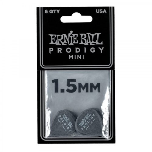 ERNIE BALL 9200 PICKS PRODIGY MINI BLACK 1.5 mm 6 PCS