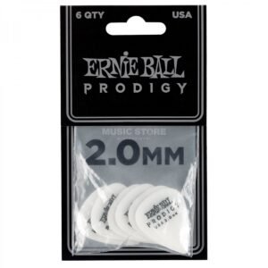 ERNIE BALL 9202 PICKS PRODIGY WHITE 2.0 mm 6 PCS