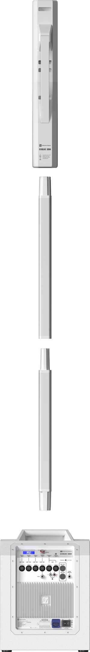 Electro Voice EVOLVE 30M Portable Powered Column System - White