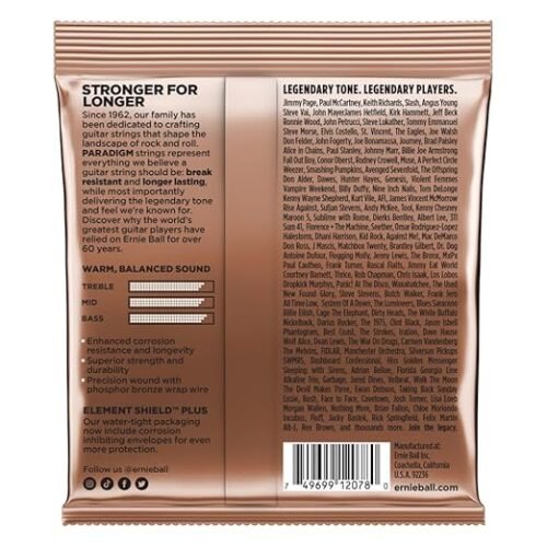 Ernie Ball 2078 Paradigm Phosphor Bronze Acoustic Guitar Strings - .011 - .052 Light
