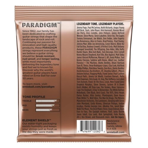 5 PACK Ernie Ball 2080 Paradigm Phosphor Bronze Acoustic Strings Extra Light 10-50