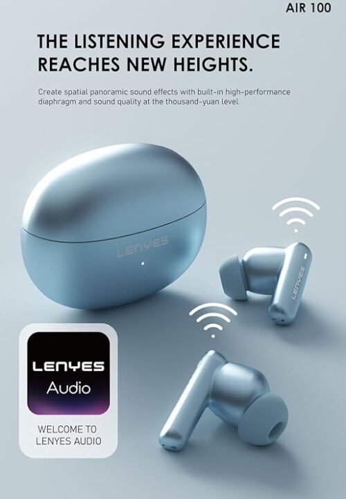 Lenyes Air100 ANC + ENC Wireless Earbuds - Blue