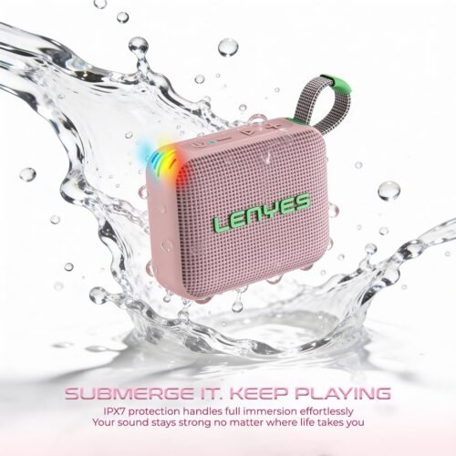 Lenyes S216 6 W Wireless Speaker - Pink3 Lenyes S216 6 W Wireless Speaker - Pink