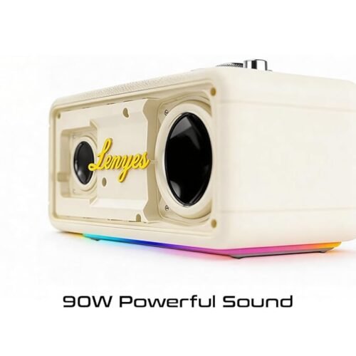 Lenyes S876 90 W Wireless Speaker – White