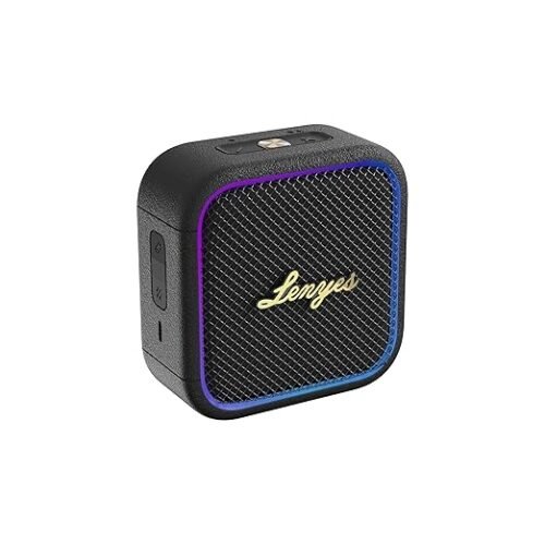 Lenyes S890 Portable Speaker Black | RGB Lights | IP66 Waterproof