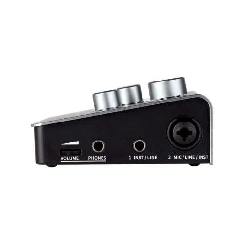 MOOER Steep Audio Interface for Recording, Stero Soud With 24bit/192 Khz Audio Ports and 2x Tpye-C 2x 1/4″ Trs Mono Jacks, Microphone/Headphones
