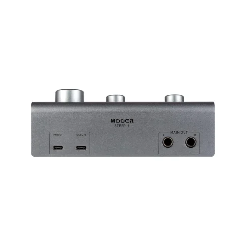 MOOER Steep Audio Interface for Recording, Stero Soud With 24bit/192 Khz Audio Ports and 2x Tpye-C 2x 1/4″ Trs Mono Jacks, Microphone/Headphones