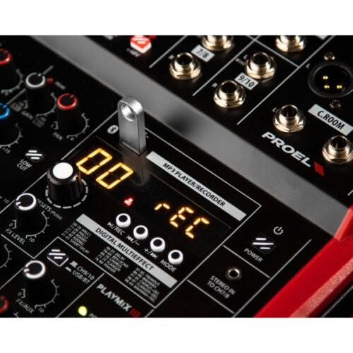PLAYMIX6 4 Proel PLAYMIX6 6-Channel PA Mixer with DSP and USB-BT interface
