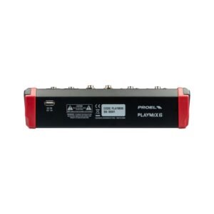 PLAYMIX6 5 Proel PLAYMIX6 6-Channel PA Mixer with DSP and USB-BT interface