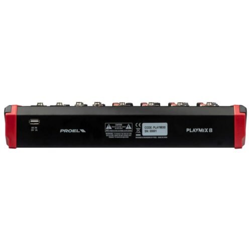 PLAYMIX8 4 PROEL PROEL PLAYMIX8 8-Input Audio Mixer