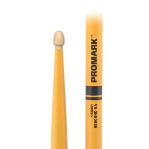 Promark RBH565AW Yellow Rebound 5A Painted Hickory Drum Sticks