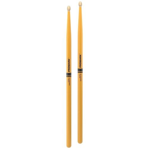 Promark RBH565AW Yellow Rebound 5A Painted Hickory Drum Sticks