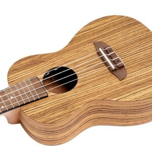 RFU11Z 6 Ortega, Ukulele, Concert, Timber Series -Zebrawood Natural RFU11Z